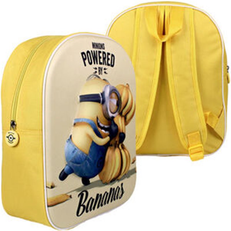 MOCHILA MINIONS BANANAS 3D