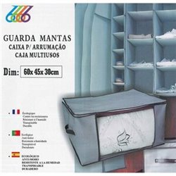 CAJA MULTIUSOS - GUARDA MANTAS - GRIS