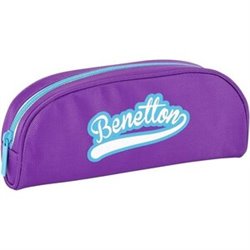 ESTUCHE BENETTON PORTATODO OVALADO MORADO