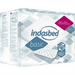 PROTECTOR ABSORVENTE INDASBED 90X60CM X 20UND.