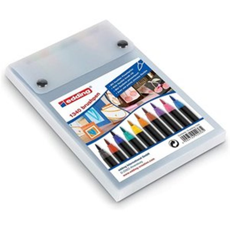 ROTULADOR EDDIG 1340 BRUSH X 10 COLORES