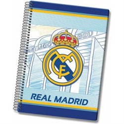 CUADERNO A4 CUADRICULA REAL MADRID