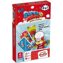 SUPERZINGS BARAJA DE CARTAS 4 EN 1 ´QUARTETT´