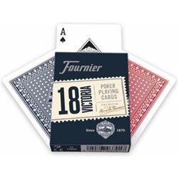 BARAJA FOURNIER N.18 POKER 55 CARTAS AZUL