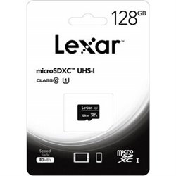 TARJETA MEMORIA 128GB CLASS 10 80MB/S MICRO SDXC UHS-I