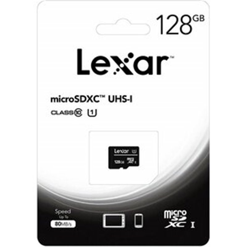 TARJETA MEMORIA 128GB CLASS 10 80MB/S MICRO SDXC UHS-I