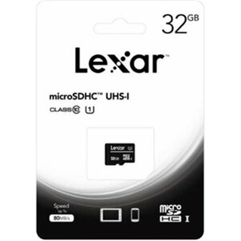 TARJETA MEMORIA 32GB CLASS 10 80MB/S MICRO SDHC UHS-I