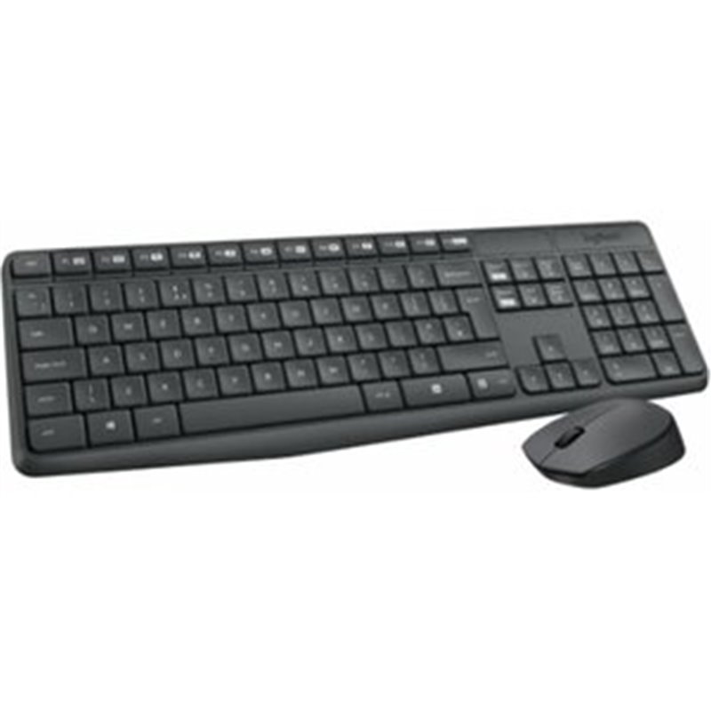 TECLADO + RATON LOGITECH MK235 WIRELESS NEGRO