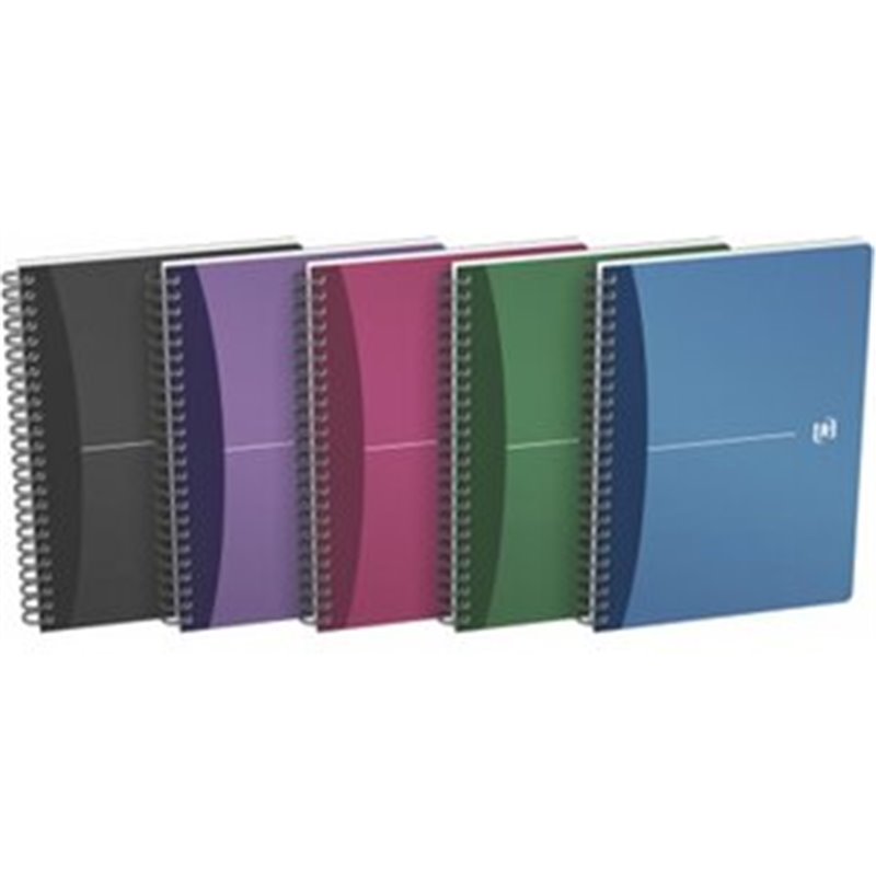 LIBRETA OXFORD A5 OFFICE DOBLE ARGOLLADO 5X5 180H 90G