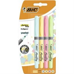 BLISTER 4 ROTULADORES BIC FLUORPASTEL