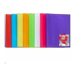 CARPETA POLIPLAS FUNDAS POLIPROPILENO TAMAÑO - VIOLETA, COLOR - 50 FUNDAS