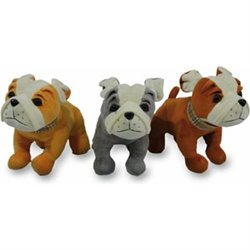 PELUCHE BULLDOG 20CM 3 COLORES SURT.