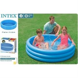 PISCINA HINCHABLE 3 AROS AZUL 147*33