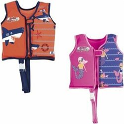 BESTWAY. SWIM SAFE. CAMISETA DE FOAM Y TEXTIL PARA NIÑOS / NIÑAS (M / L)