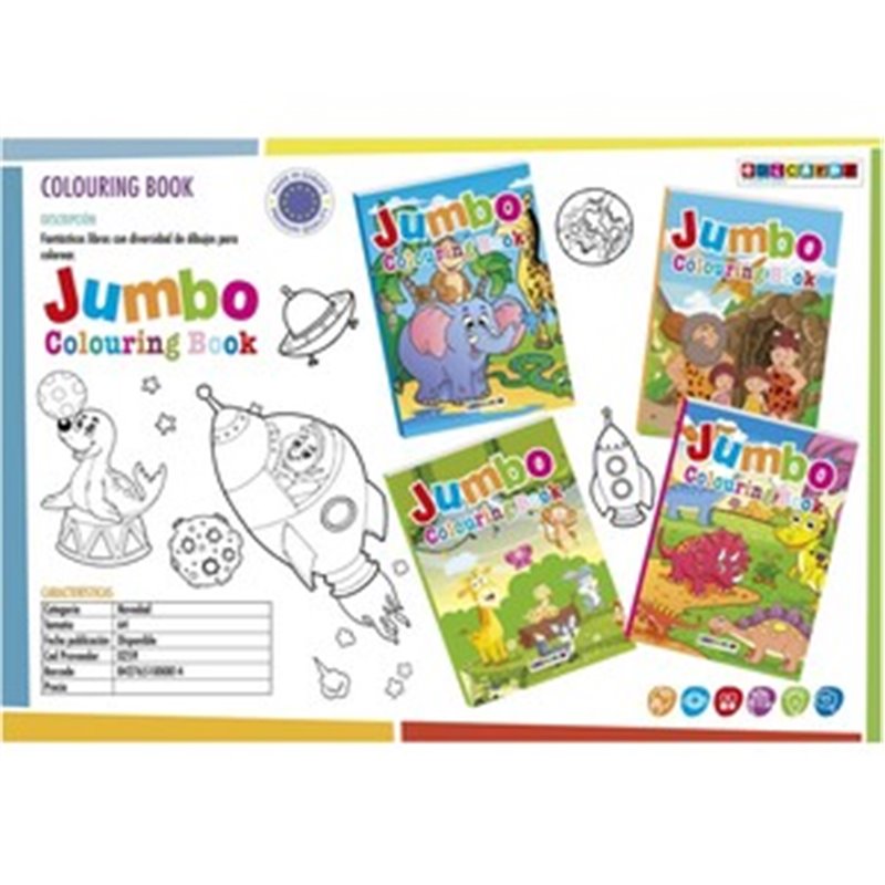 LIBRO PARA COLOREAR JUMBO