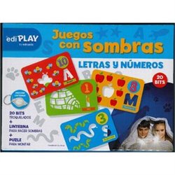 JUEGO CON SOMBRAS LETRAS Y NUMEROS 20 BITS TROQUELADOS