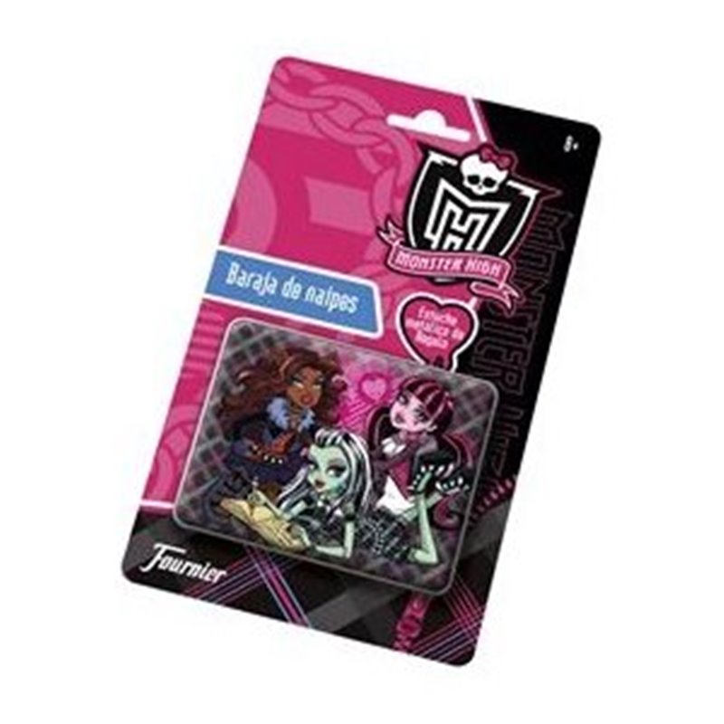 MONSTER HIGH BARAJA EN ESTUCHE METAL