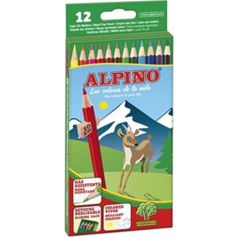 CAJA DE 12 LÁPICES LARGOS WF ALPINO