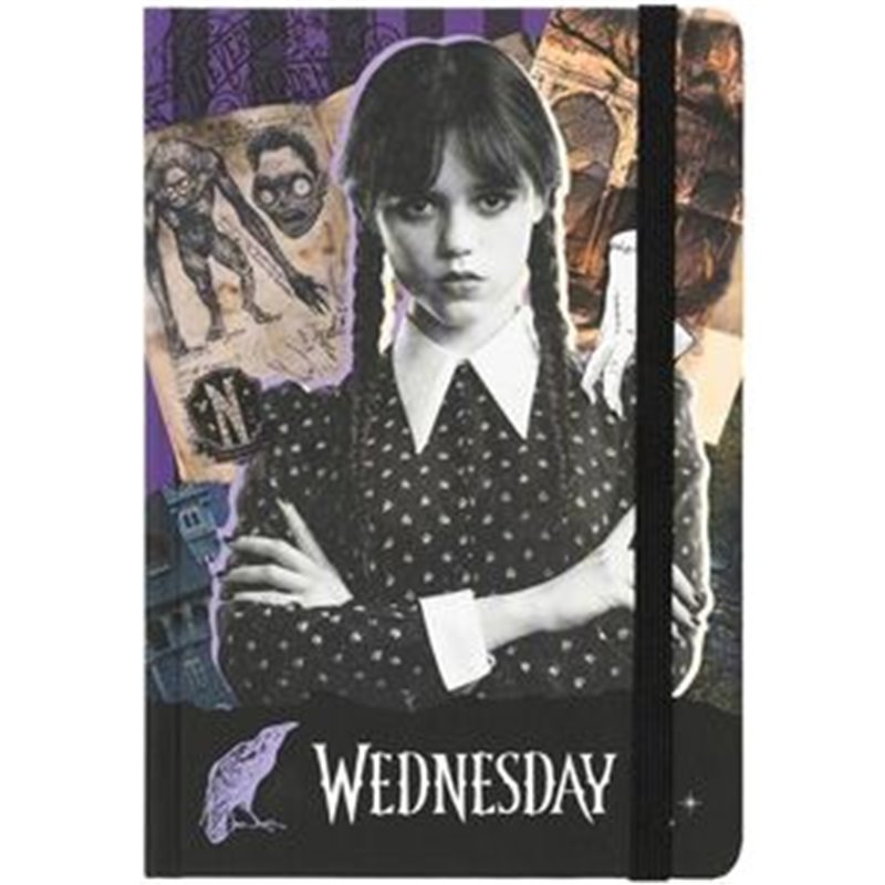 CUADERNO A5 PREMIUM MIERCOLES ADDAMS