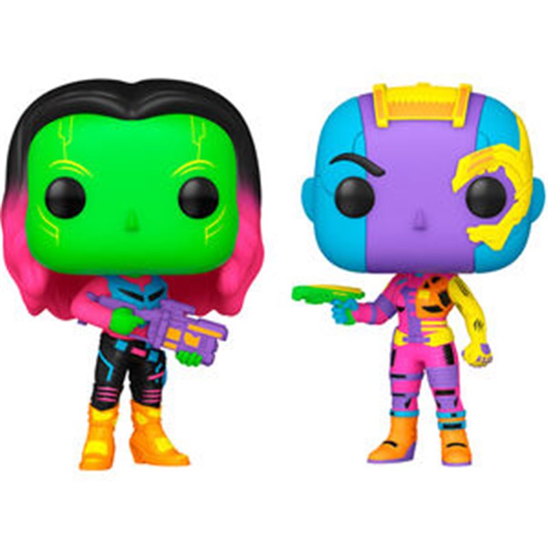 BLISTER 2 FIGURAS POP MARVEL GUARDIANES DE LA GALAXIA GAMORA & NEBULA EXCLUSIVE