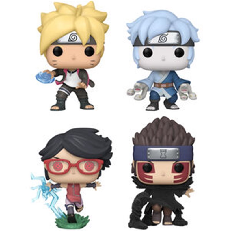 BLISTER 4 FIGURAS POP BORUTO EXCLUSIVE