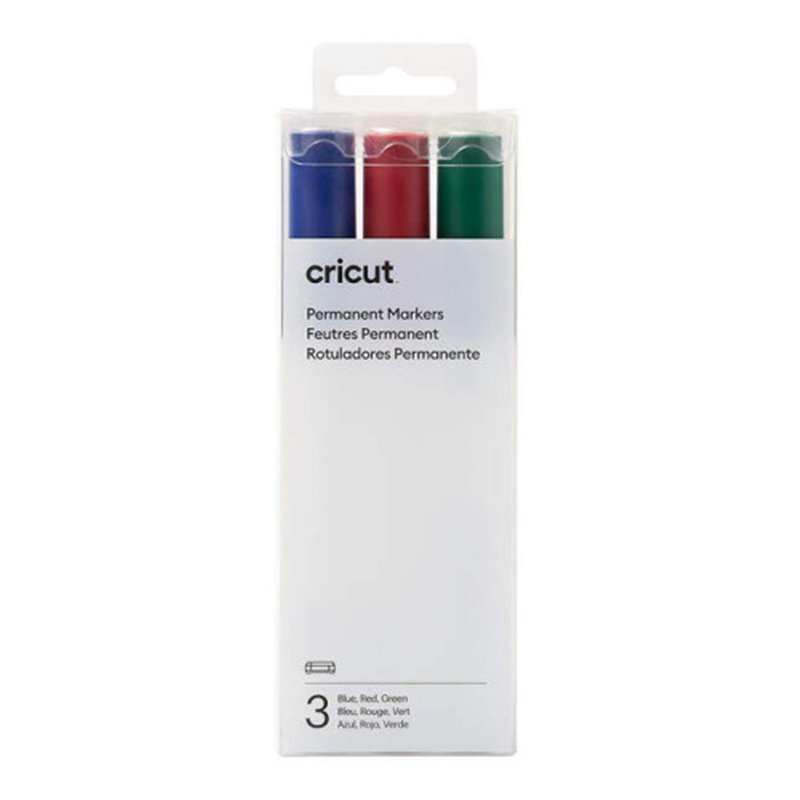 Cricut 2008876 marcador permanente Azul, Verde, Rojo 3 pieza(s)