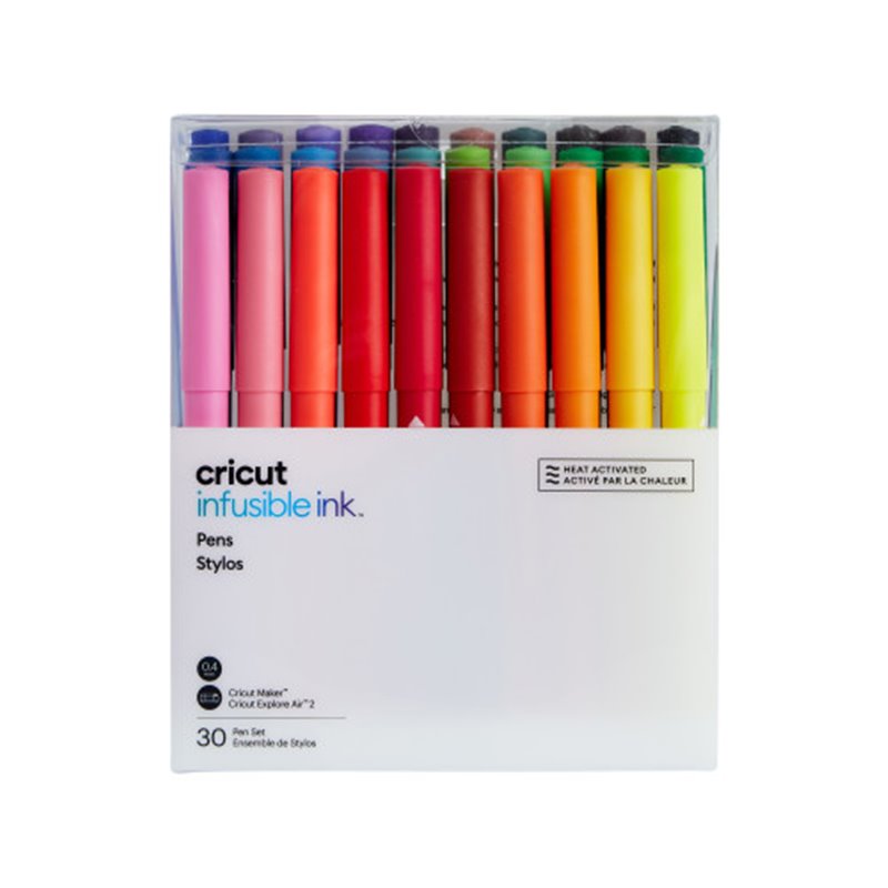 Cricut Infusible Ink rotulador Fino Negro, Azul, Coral, Fucsia, Verde, Gris, Verde claro, Lila, Menta, Marina, Naranja, Púrpura,