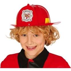 CASCO BOMBERO INFANTIL PLÁSTICO