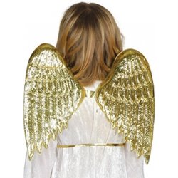 ALAS ANGEL ORO INFANTIL 40X35