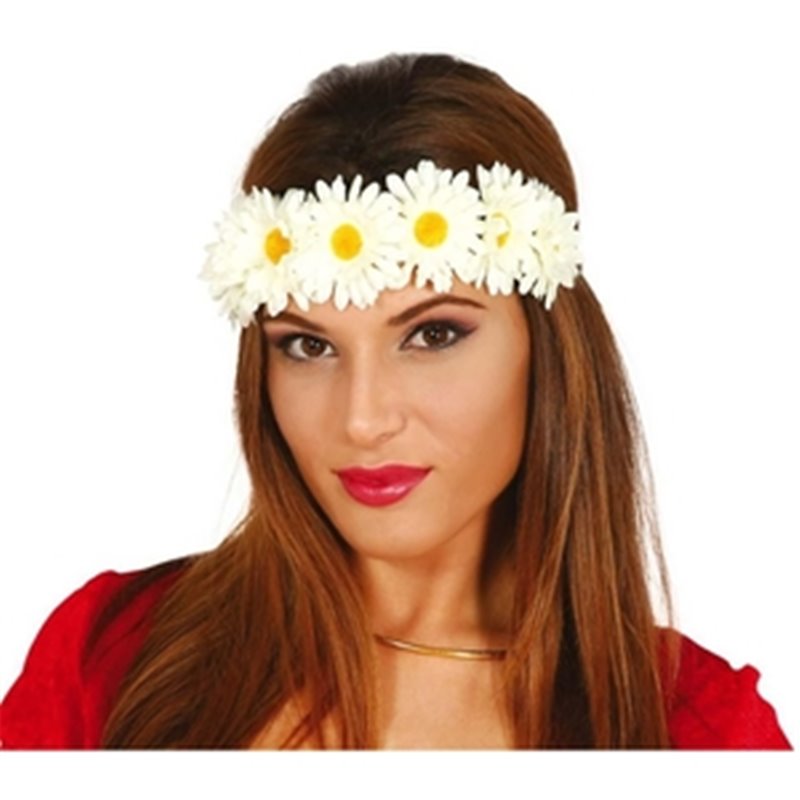 DIADEMA CORONA FLORES HIPPIE