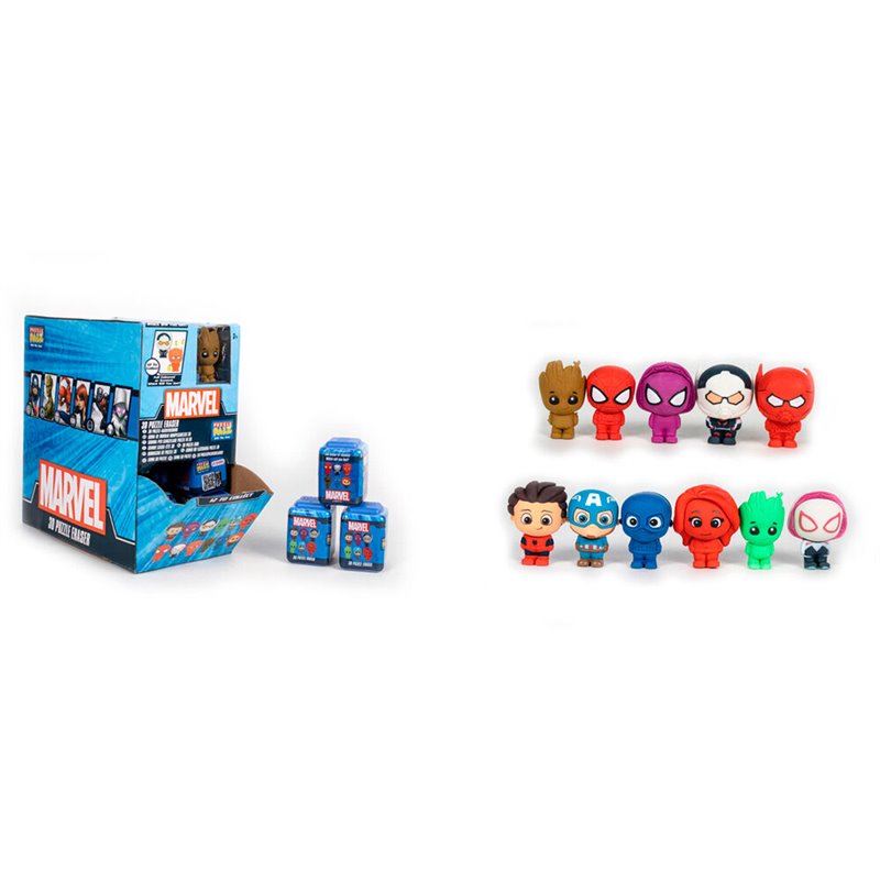 Figura puzzle 3D borrador Marvel