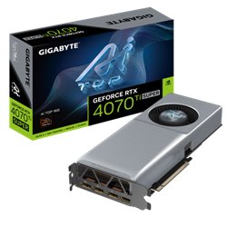 GIGABYTE GeForce RTX 4070 Ti SUPER AI TOP 16G Tarjeta Gráfica - 16GB GDDR6X, 256bit, PCI-E 4.0, 2610MHz Core Clock, 3 x DisplayP