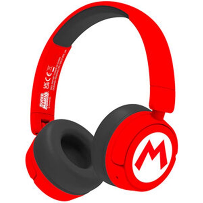 AURICULARES INALAMBRICOS INFANTILES LOGO SUPER MARIO BROS