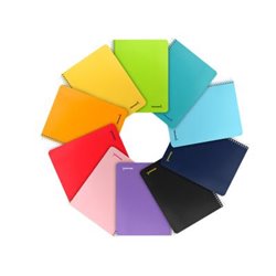 CUADERNO LIDERPAPEL 80H 60GR CUADRO 4MM COLORES SURTIDOS