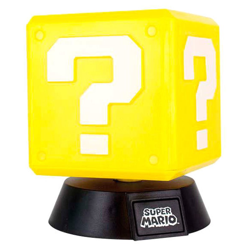 Lampara 3D Question Block Super Mario Bros Nintendo