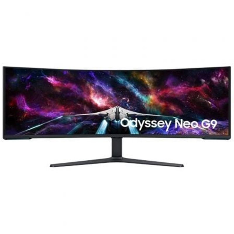 Monitor Gaming Ultrapanor�mico Curvo Samsung Odyssey Neo G9 S57CG952NU 57"/ Dual UHD/ 1ms/ 240Hz/ VA/ Regulable en altura/ Blanc