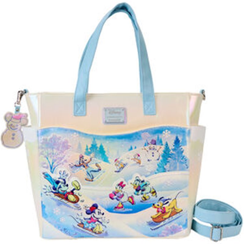 BOLSO MOCHILA WINTER WONDERLAND MICKEY AND FRIENDS DISNEY LOUNGEFLY