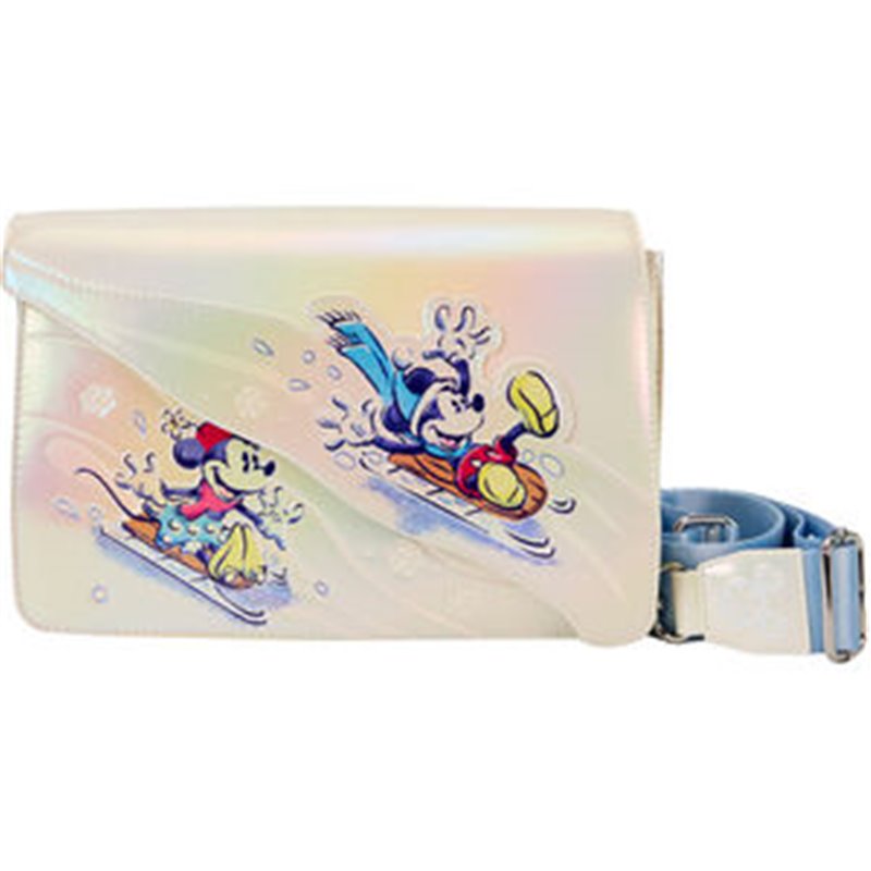 BANDOLERA WINTER WONDERLAND MICKEY AND FRIENDS DISNEY LOUNGEFLY