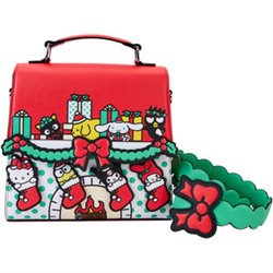 BOLSO BANDOLERA CHRISTMAS HELLO KITTY SANRIO LOUNGEFLY