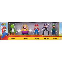 BLISTER 5 FIGURAS SUPER MARIO BROS 6CM