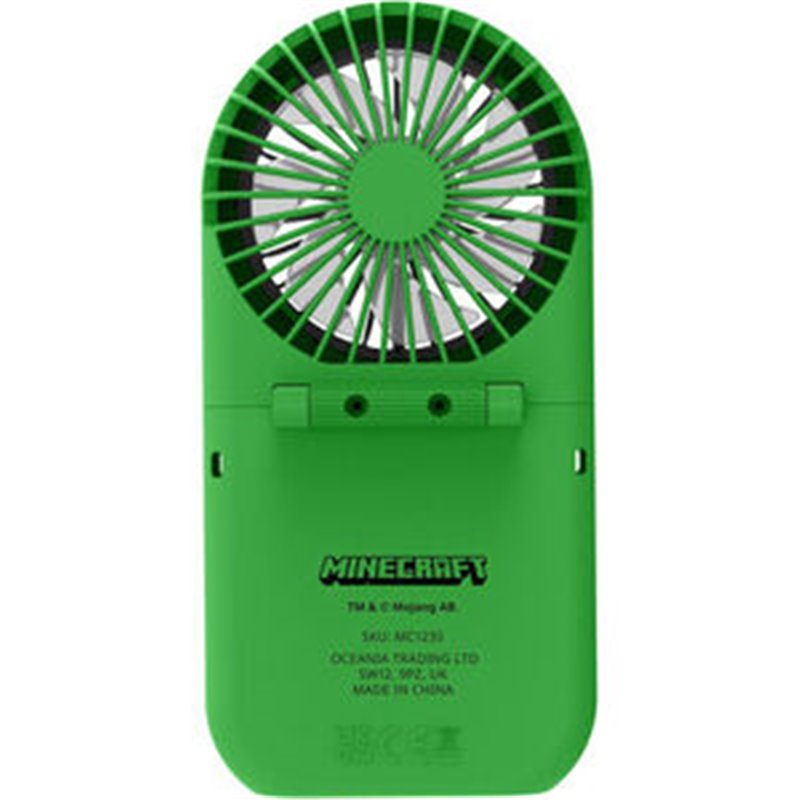 MINI VENTILADOR PLEGABLE PORTATIL 3D MINECRAFT