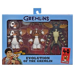 Blister 3 figuras Evolution of the Gremlin 40th Anniversary Gremlins 18cm