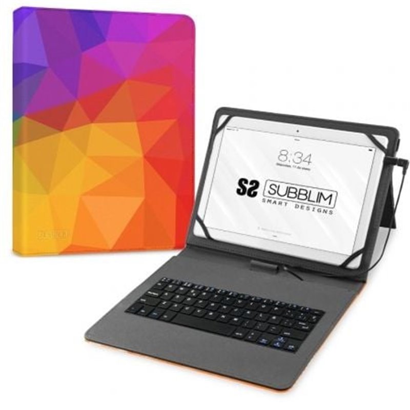 Funda con Teclado Subblim Keytab USB 11" Tri�ngulos USB para Tablets de 11"