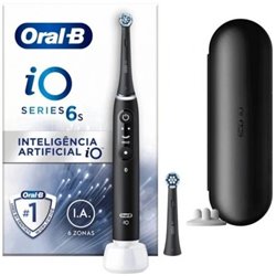 Cepillo Dental Braun Oral-B iO 6/ Incluye 2 Recambios/ Negro