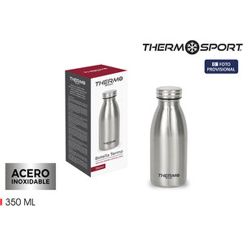 BOTELLA TERMO ACERO 350ML SILVER