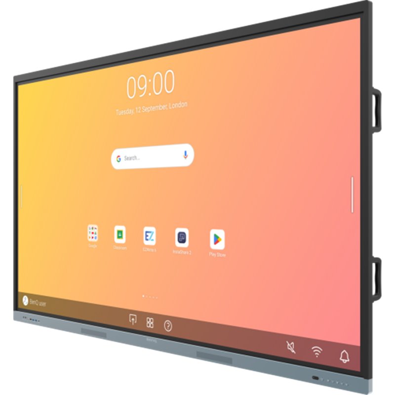 BENQAV PANTALLA INTERACTIVA RE8604 (9H.F9GTK.DE4) 86" EDLA ANDROID 13.0, 8GB Y 32GB, 350NITS, ALTAVOZ: 16WX2, SOPORTE DE PARED I