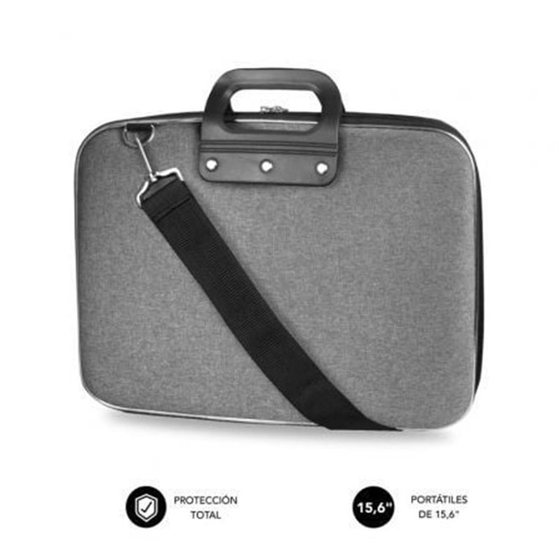 Malet�n Subblim EVA Laptop Bag PL para Port�tiles hasta 15.6"/ Cinta para Trolley/ Gris