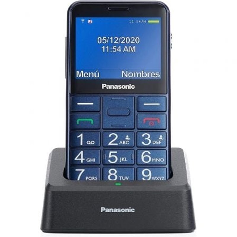 Tel�fono M�vil Panasonic KX-TU155EXCN para Personas Mayores/ Azul