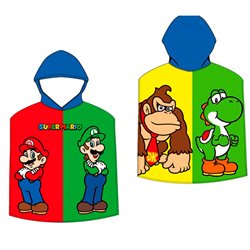 Poncho toalla Super Mario Bros microfibra