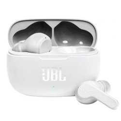 Auriculares Bluetooth JBL Wave 200TWS con estuche de carga/ Autonom�a 5h/ Blancos